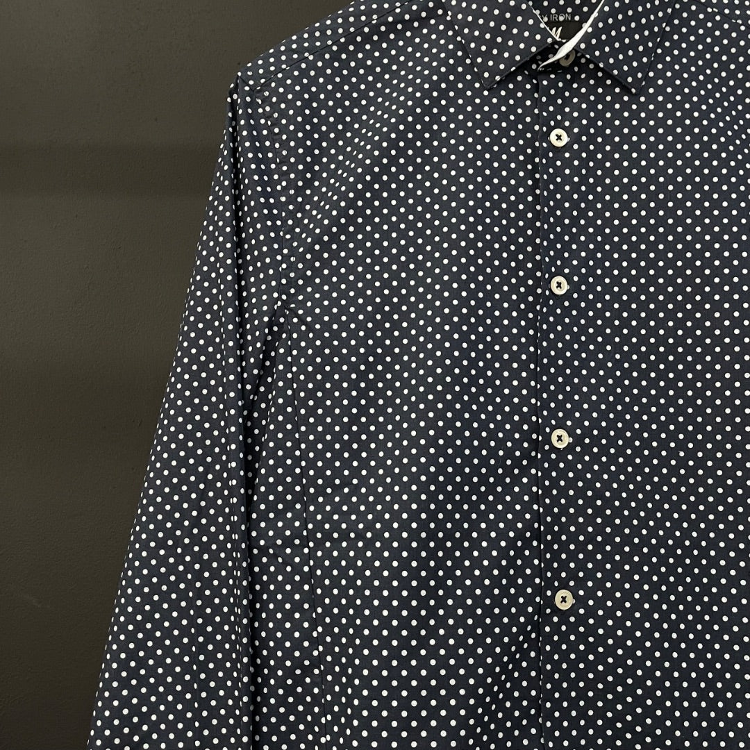 H&M  Camisa Manga Larga  Varios Lunares  Talle S