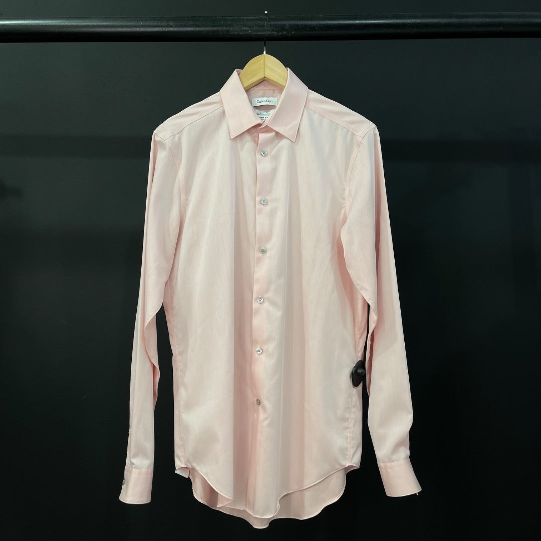 CALVIN KLEIN  Camisa Manga Larga  Rosa  Talle L