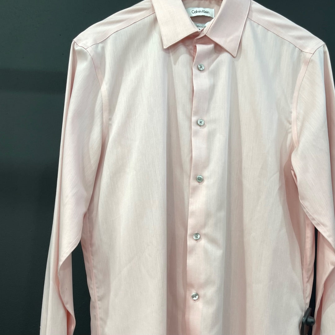 CALVIN KLEIN  Camisa Manga Larga  Rosa  Talle L