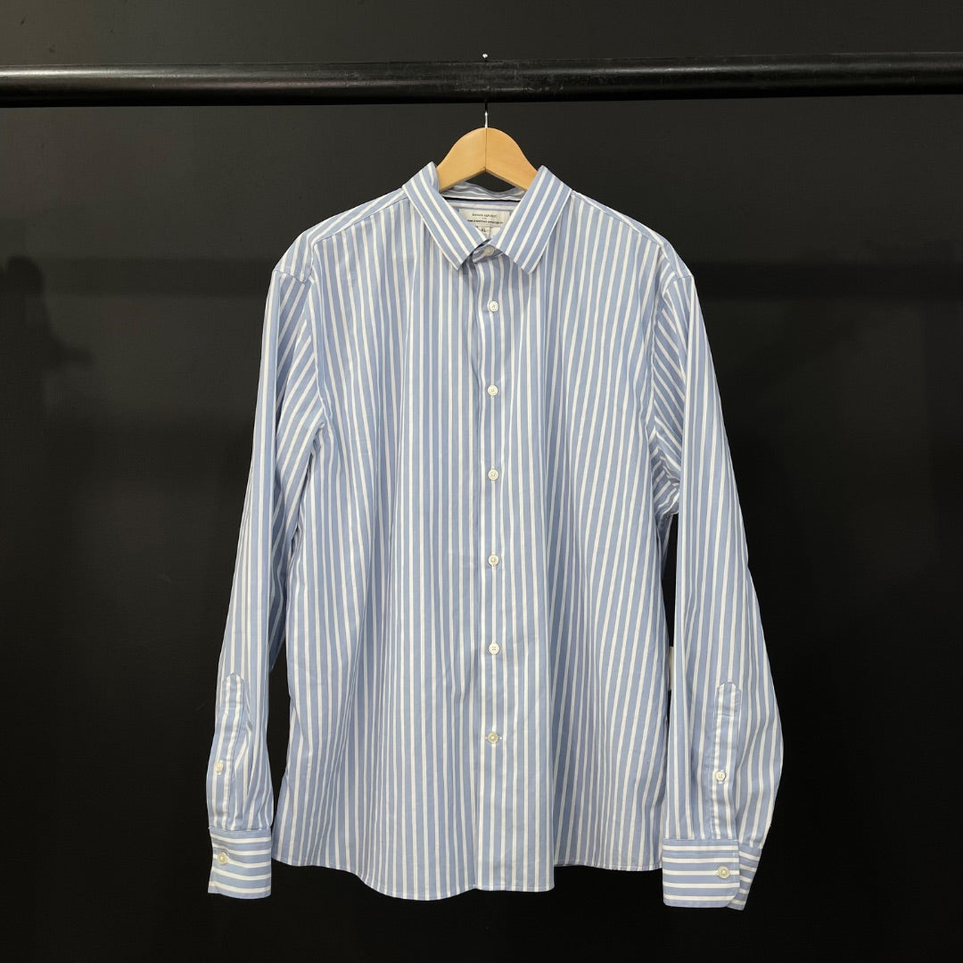 BANANA REPUBLIC Camisa Manga Larga Varios Rayado Talle XL