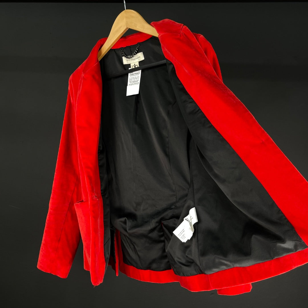 PAULA CAHEN DANVERS Saco Rojo Talle 3