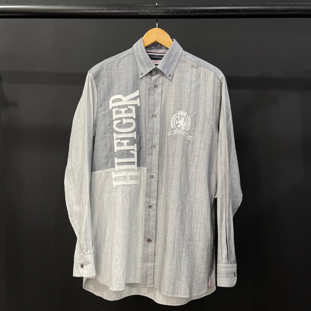TOMMY HILFIGER  Camisa Manga Larga  Gris  Talle M
