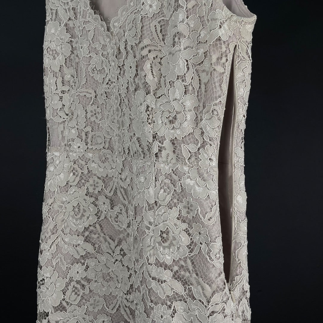 DKNY Vestido Color Peltre Talle 6