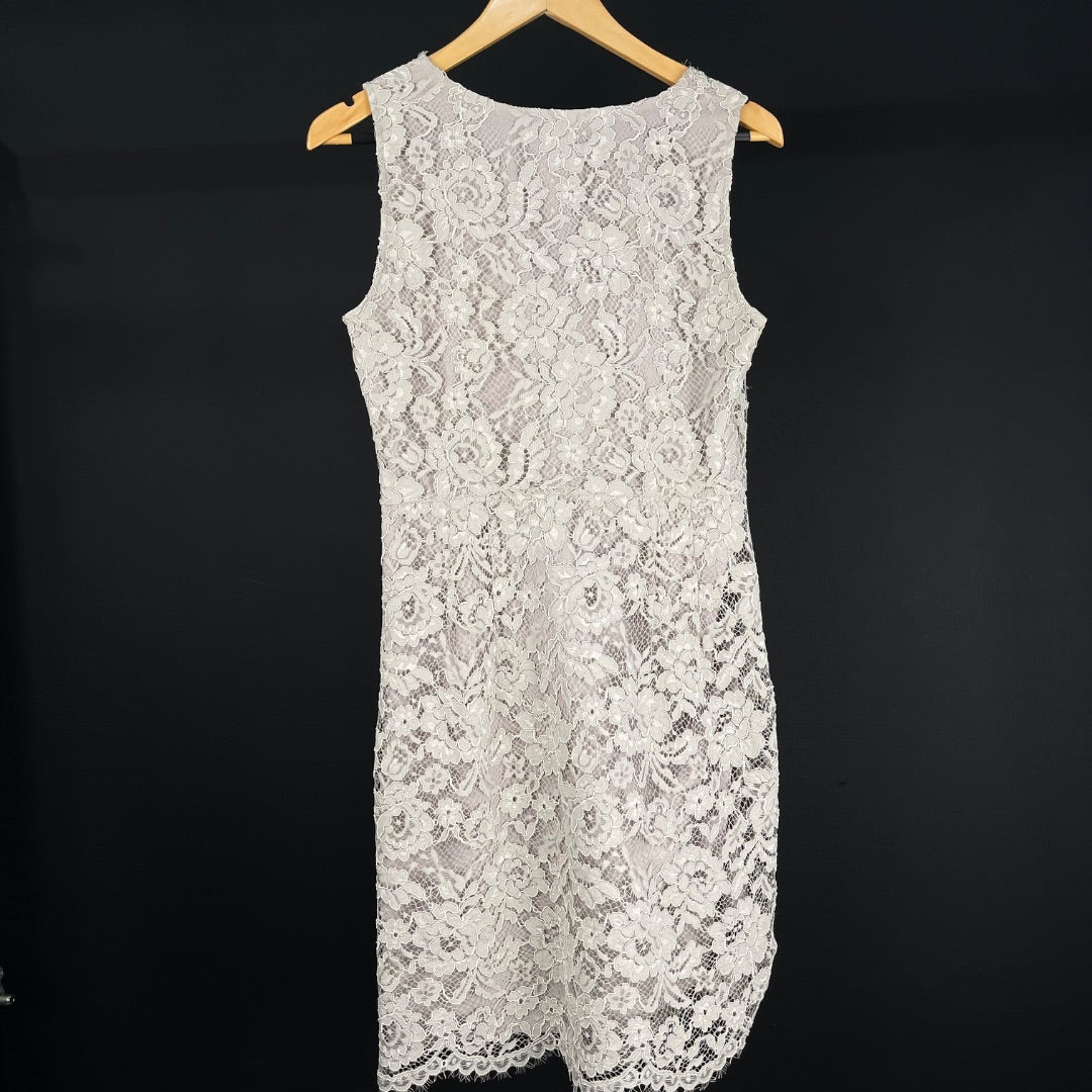 DKNY Vestido Color Peltre Talle 6