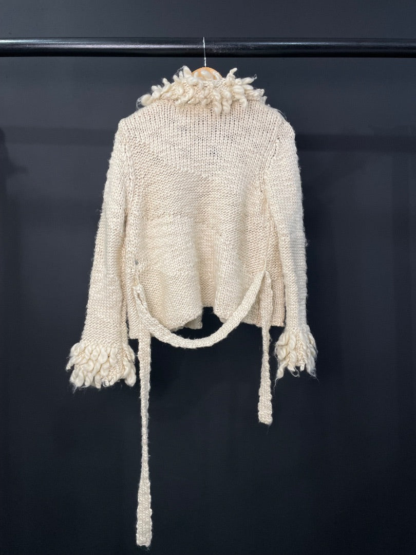 Sweater Abierto  ZARA  Beige Talle S