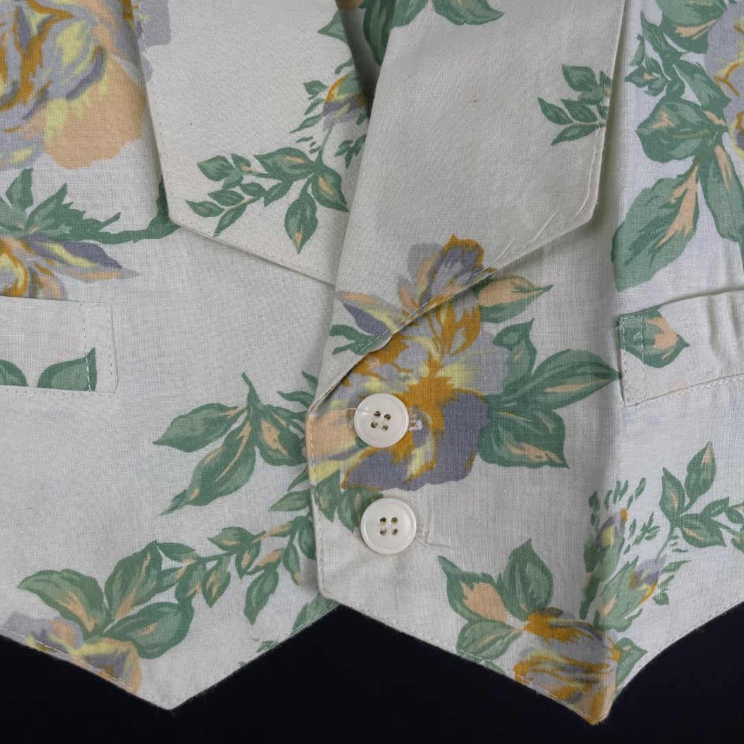 MARCIA DINHEIRO Chaleco Corto Varios Floral Talle 40