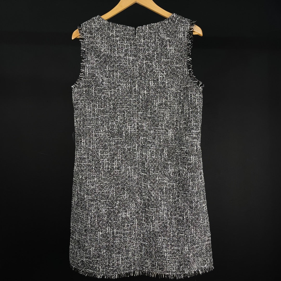LOVE BONITO Vestido Varios Blanco Y Negro Talle L