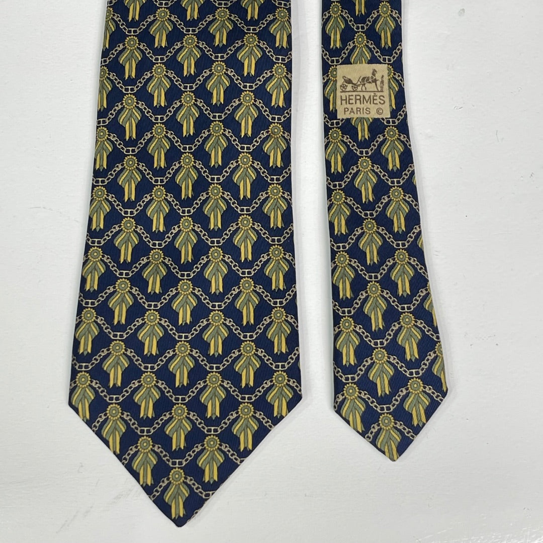 HERMES  Corbata  Varios  Estampado  Talle Unico