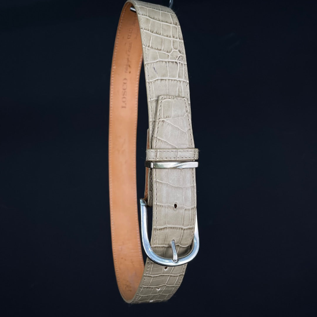 LOSCO Cinturon Otro Beige Talle Unico