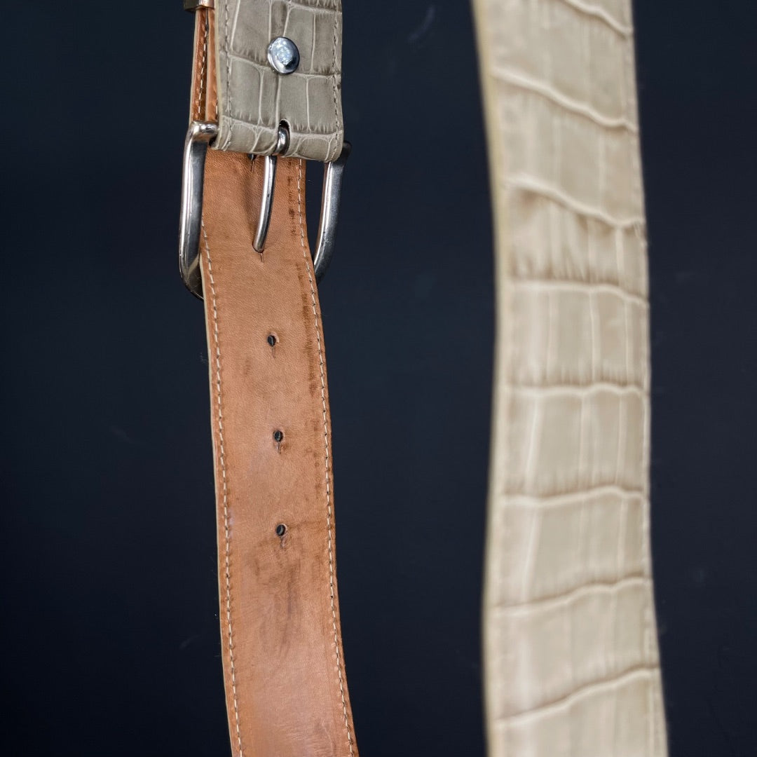 LOSCO Cinturon Otro Beige Talle Unico