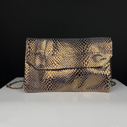 SIN MARCA Cartera Dorado Talle Unico
