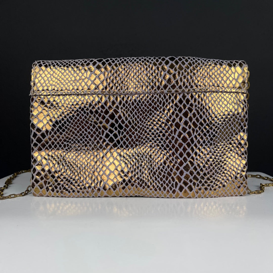 SIN MARCA Cartera Dorado Talle Unico