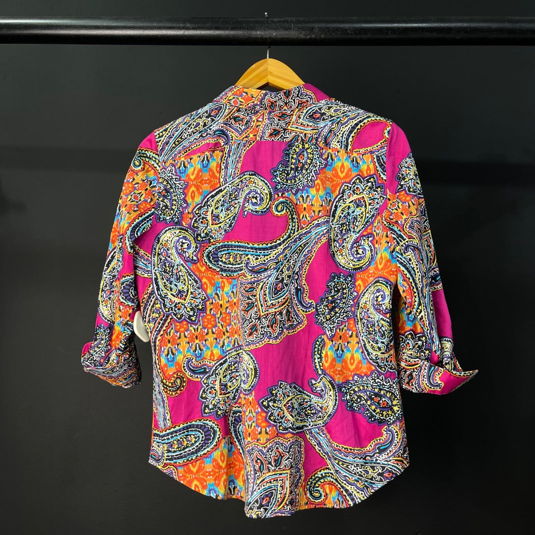 RALPH LAUREN Camisa Manga Larga Varios  Estampado Talle L