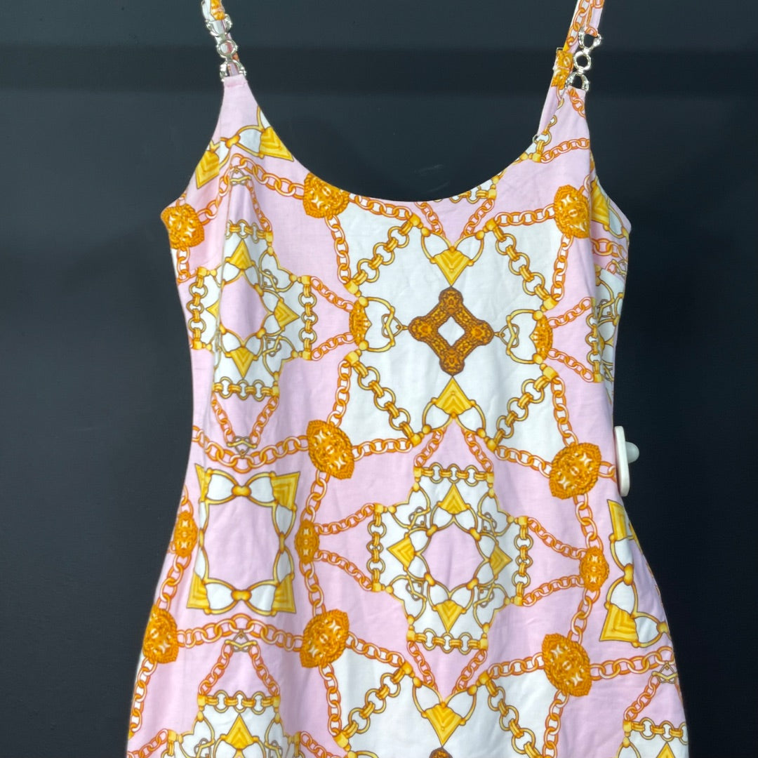 GUESS Vestido Sin Manga Varios  Estampado Talle M