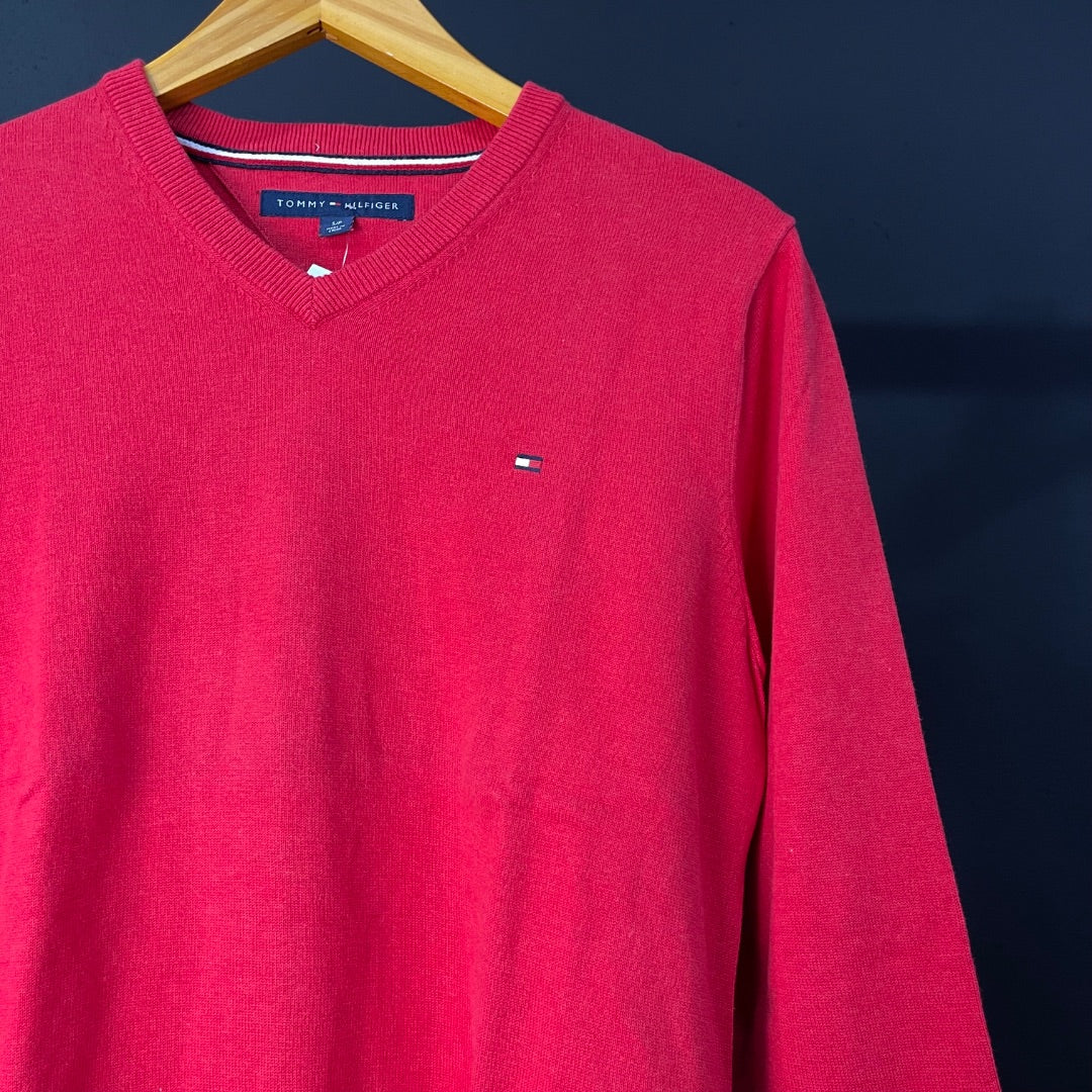 TOMMY HILFIGER Sweater Rojo Talle S