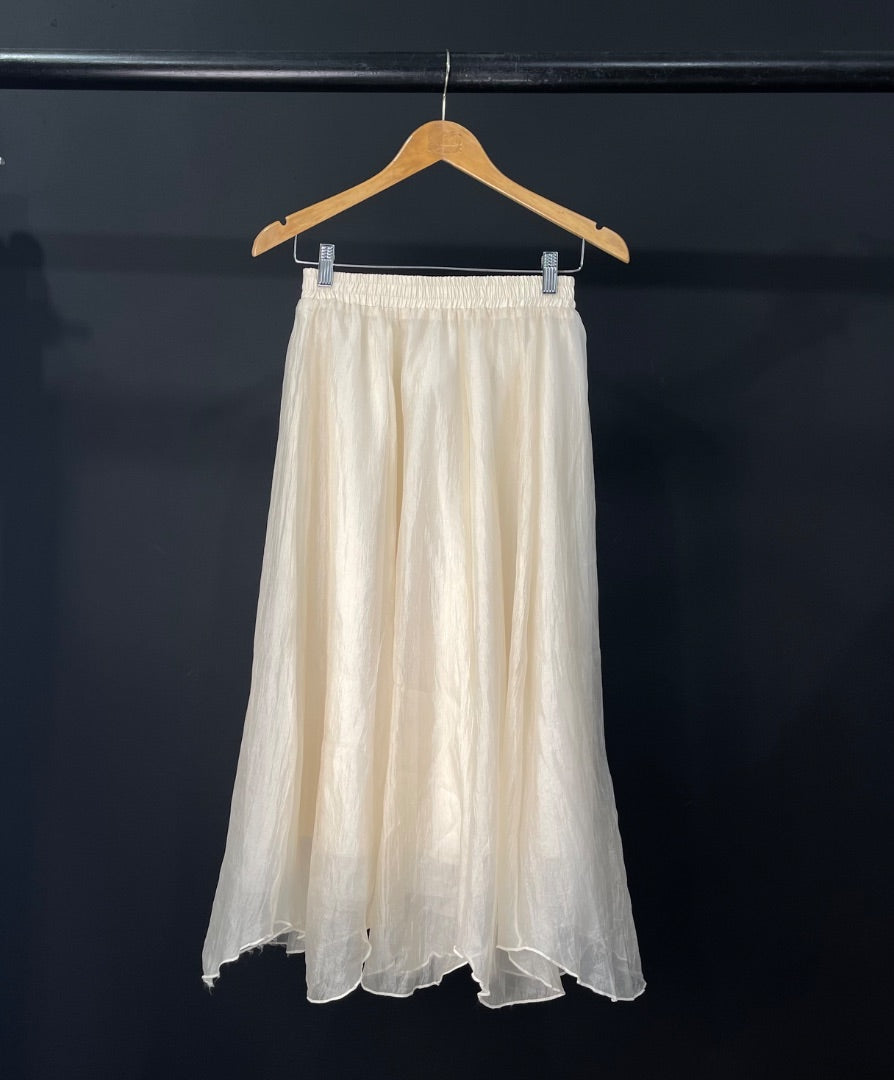 ANTONELLI Pollera Media Pierna Beige Talle S