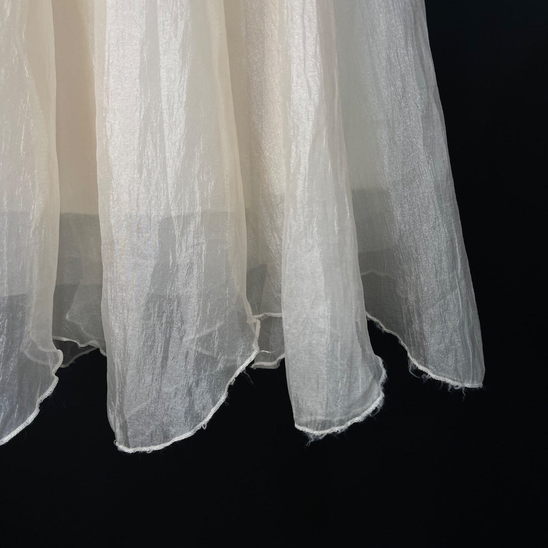 ANTONELLI Pollera Media Pierna Beige Talle S