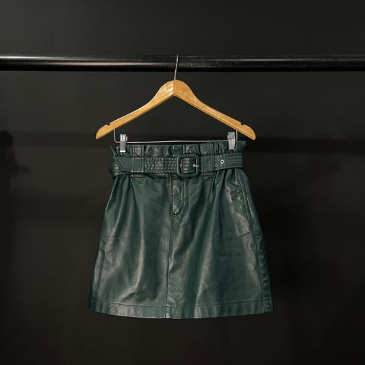 ZARA Pollera Mini Verde Talle M