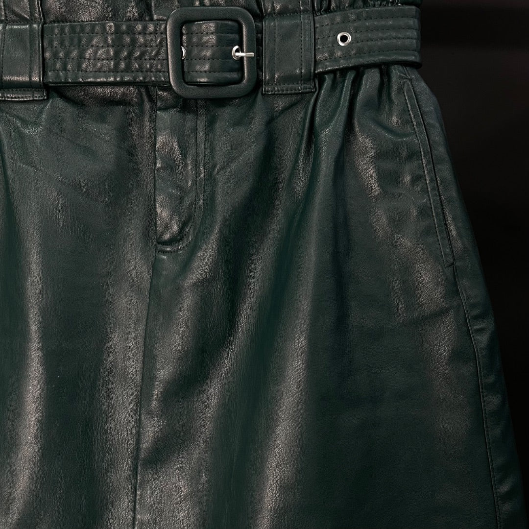 ZARA Pollera Mini Verde Talle M