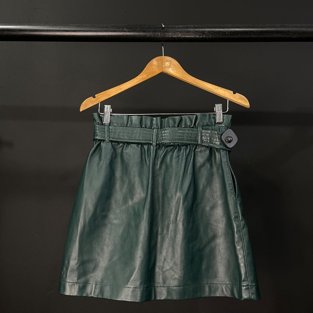ZARA Pollera Mini Verde Talle M