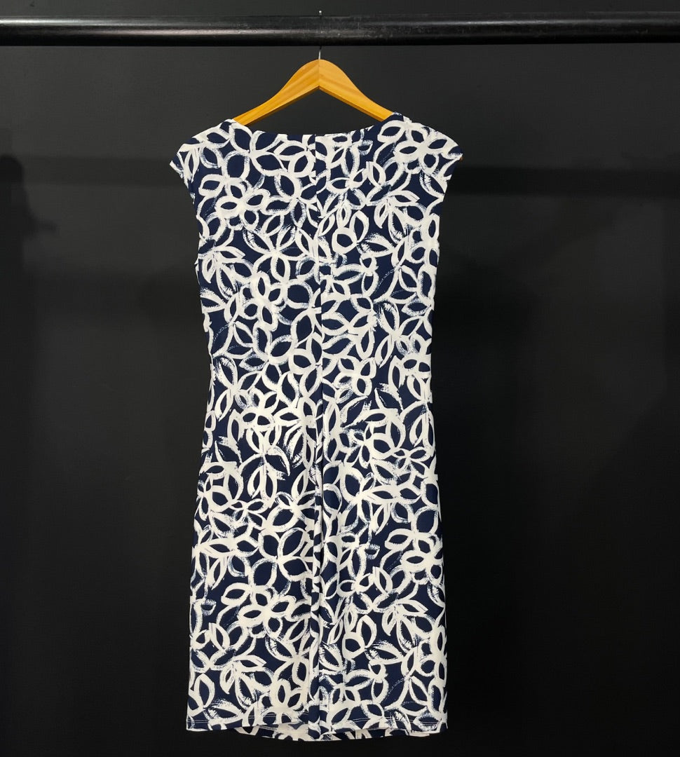 RALPH LAUREN Vestido Sin Manga Varios  Estampado Talle 10