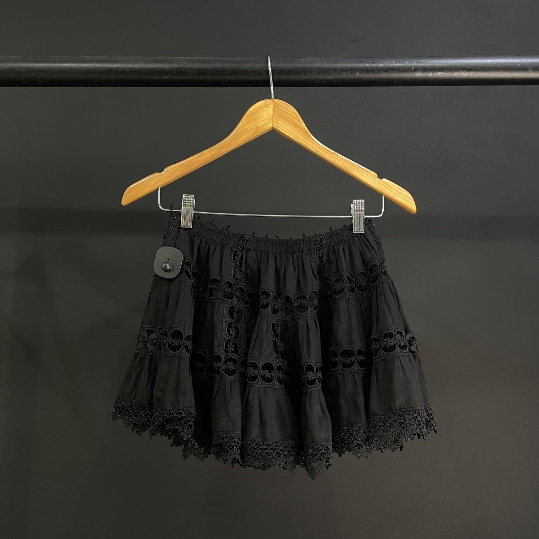 CHANO RUIZ Pollera Mini Negro Talle M