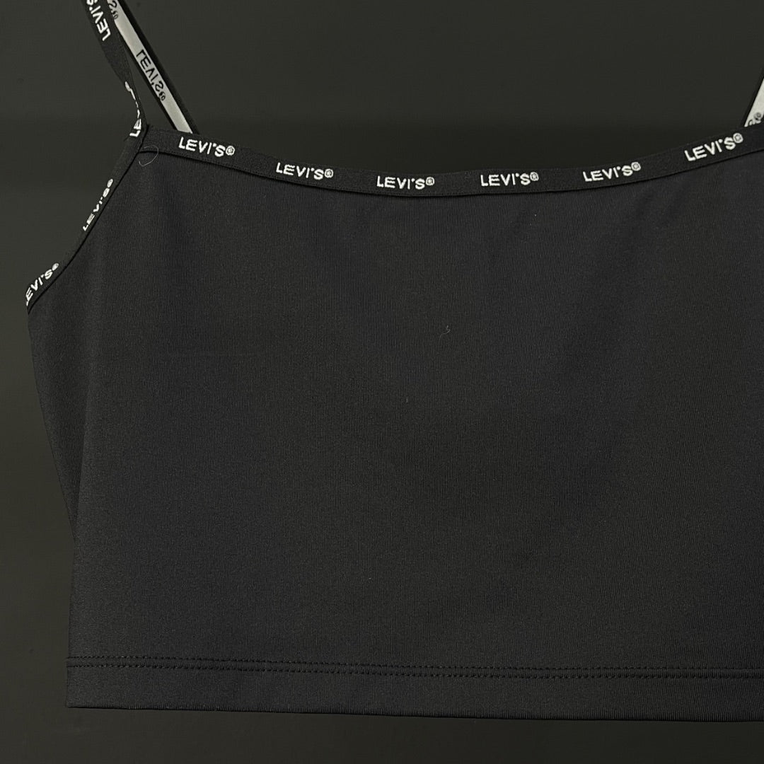 LEVIS Top Deportivo Negro Talle S