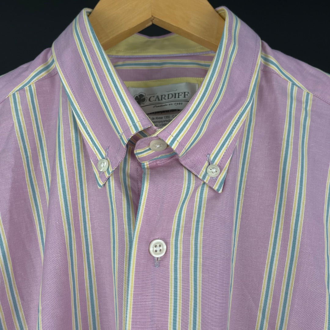 CARDIFF Camisa Varios Rayado Talle 43
