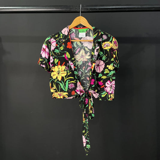 LAS PEPAS  Camisa Manga Corta  Varios Floral  Talle 2