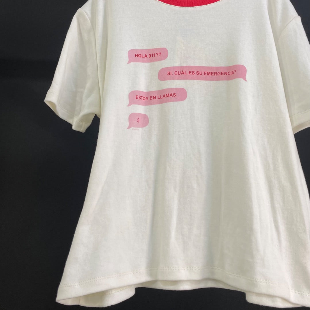 ATHELIER MUNAY  Remera Manga Corta  Blanco  Talle 2