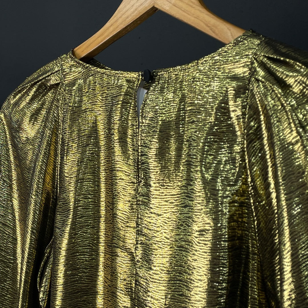 SIN MARCA  Blusa Manga Larga  Dorado  Talle S