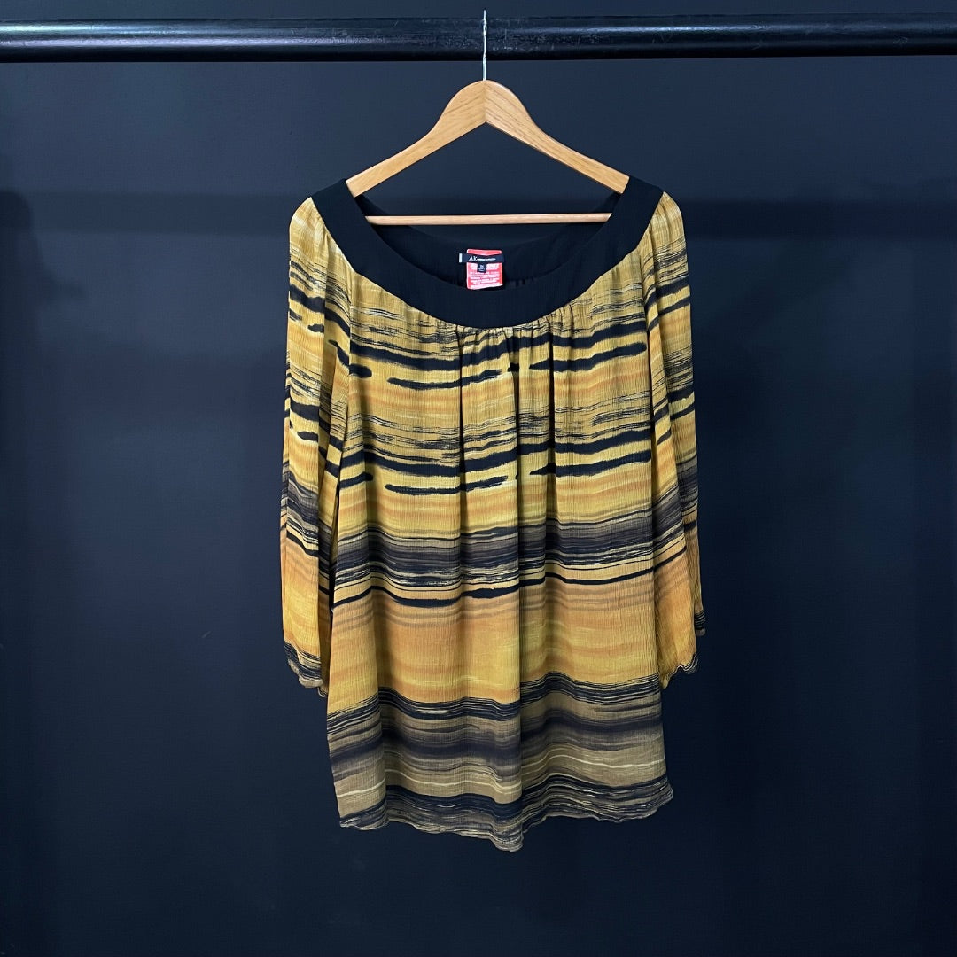 SIN MARCA  Blusa Manga 3/4  Amarillo  Talle XXXL
