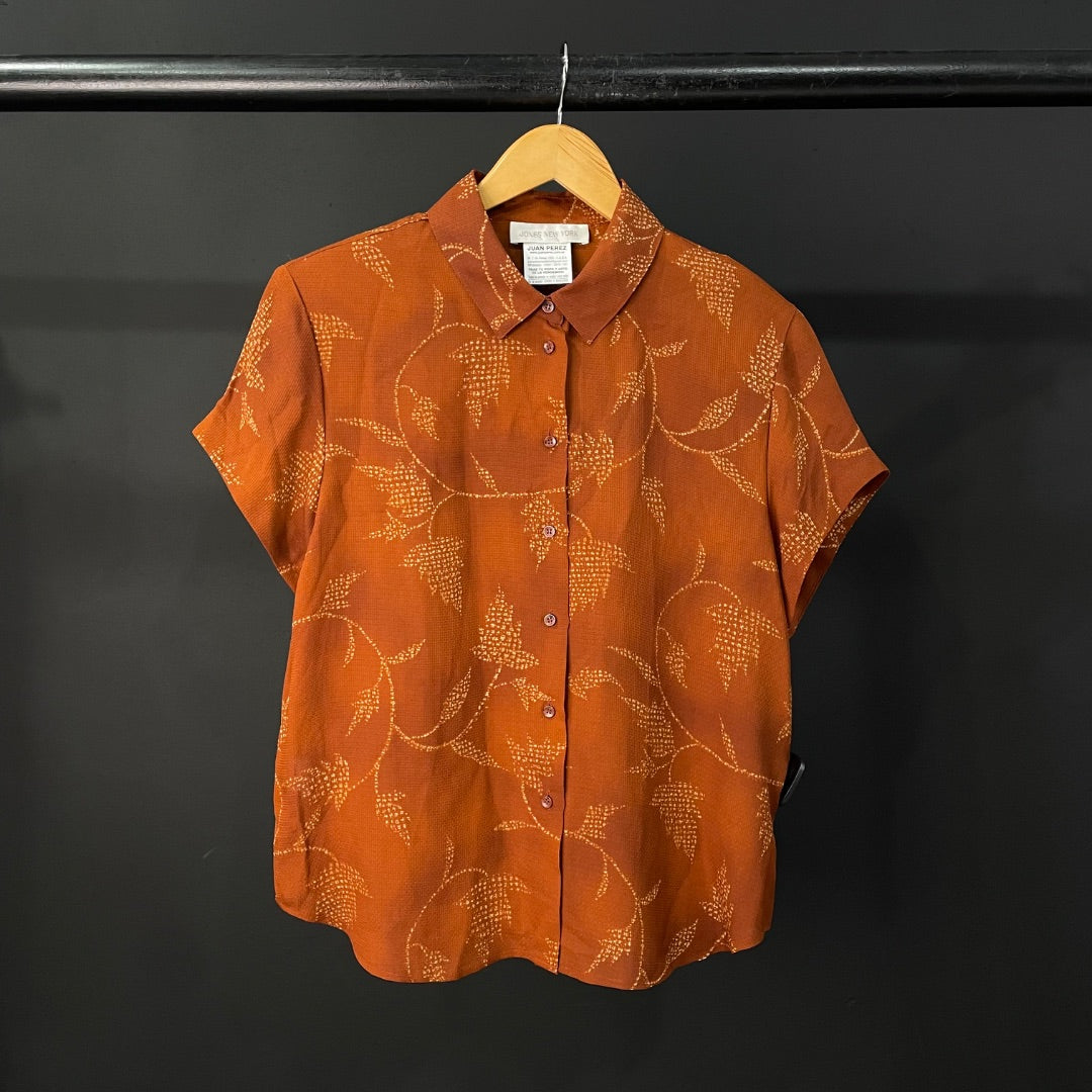 JONES NEW YORK  Camisa Manga Corta  Marron  Talle L