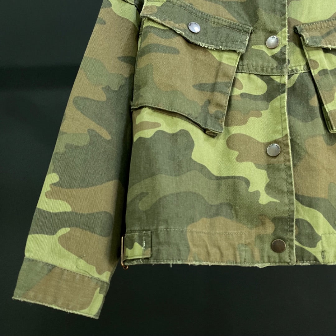 ZARA Campera Varios  Camuflado Talle 8
