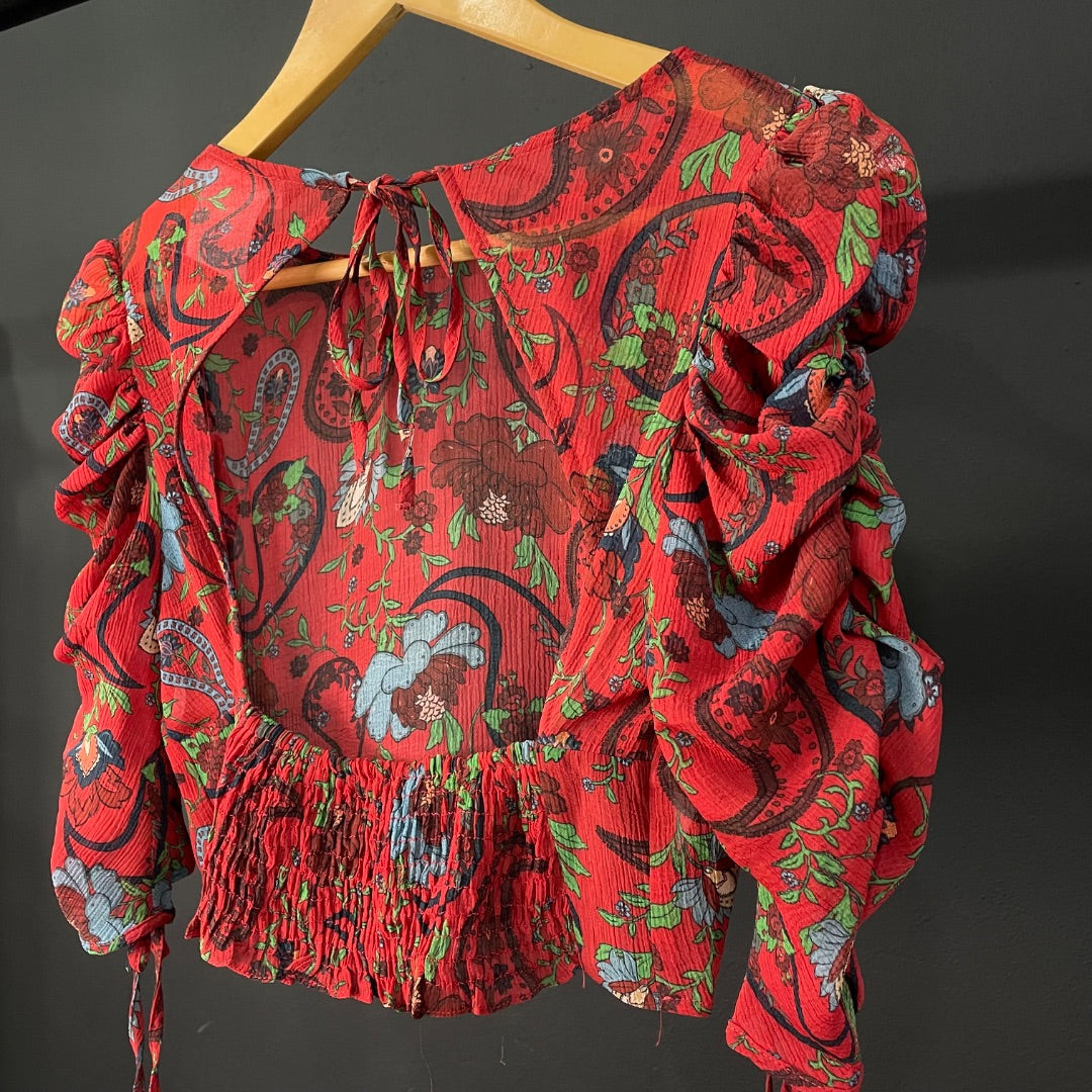 ZARA  Blusa  Varios  Estampado  Talle M