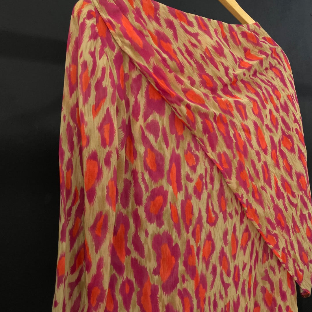 CARLOS DI DOMENICO  Blusa Manga Larga  Varios  Animal Print  Talle 42