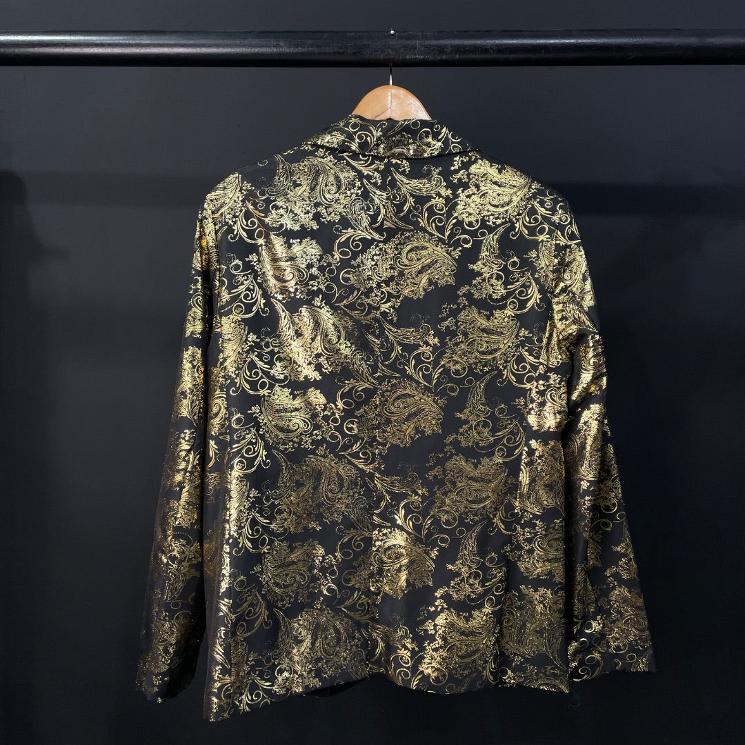 SIN MARCA Saco Dorado Talle L