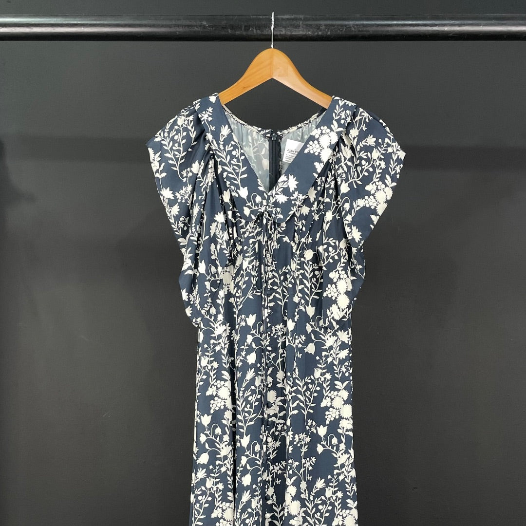 SIN MARCA Vestido Manga Corta Varios Floral Talle S