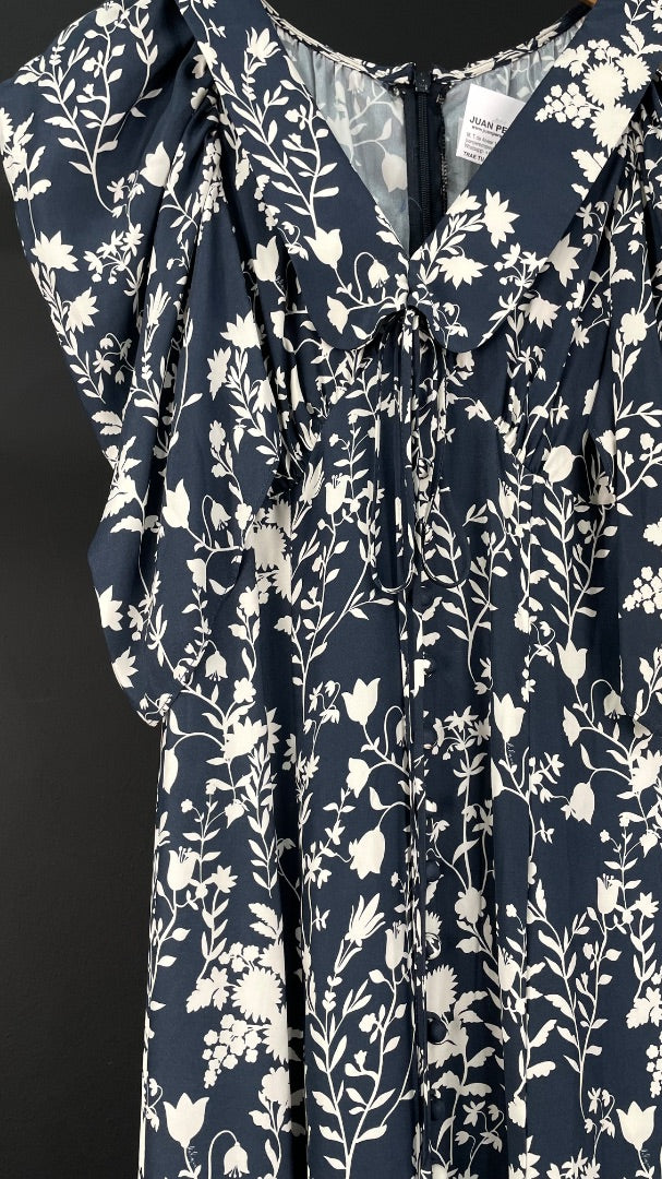 SIN MARCA Vestido Manga Corta Varios Floral Talle S