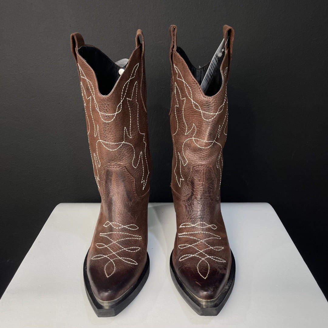SIN MARCA Bota Cowboy Marron Talle 37