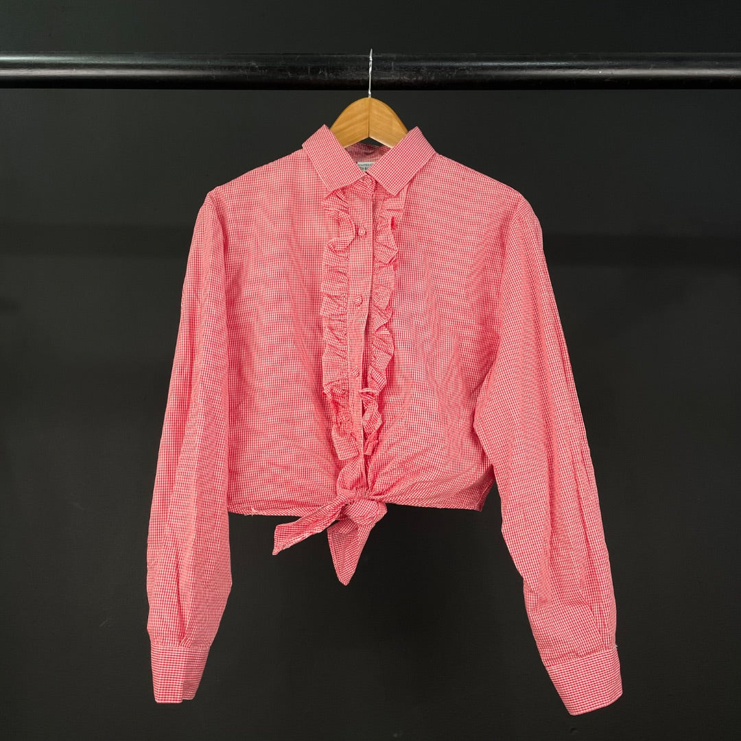 BENETTON  Camisa Manga Larga  Varios  Cuadrille  Talle M
