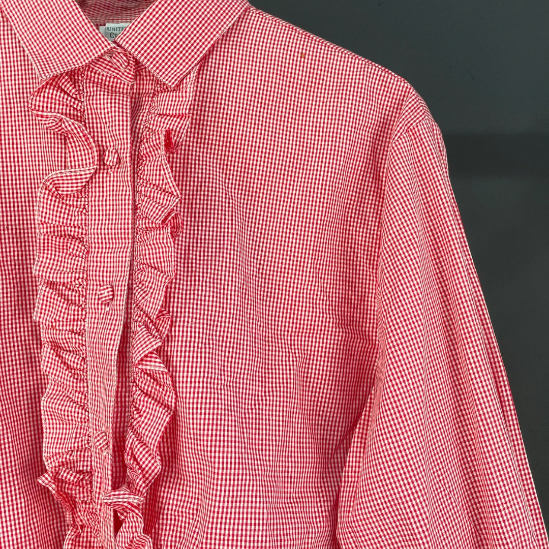 BENETTON  Camisa Manga Larga  Varios  Cuadrille  Talle M