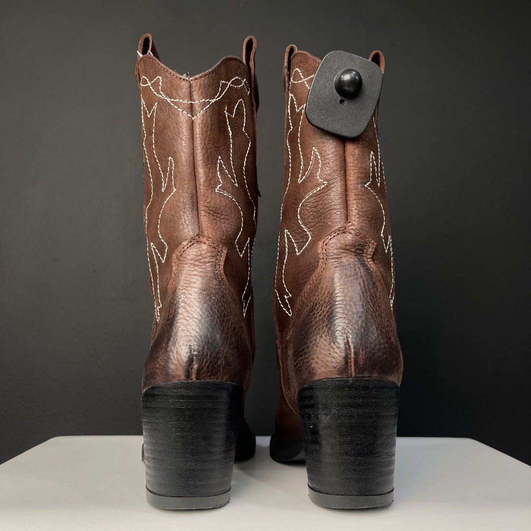 SIN MARCA Bota Cowboy Marron Talle 37