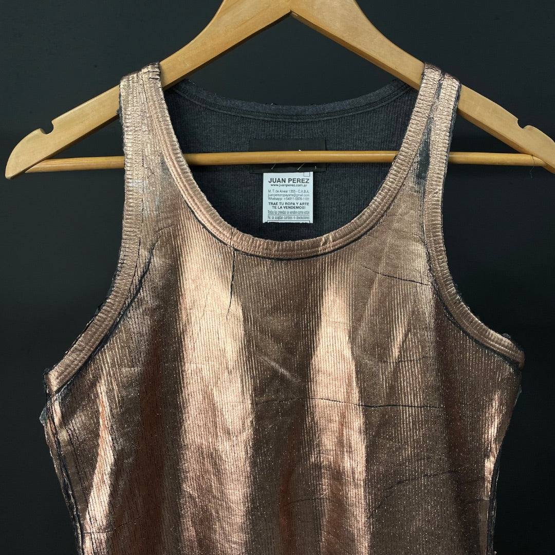 TRAMANDO Musculosa Cobre Talle 1