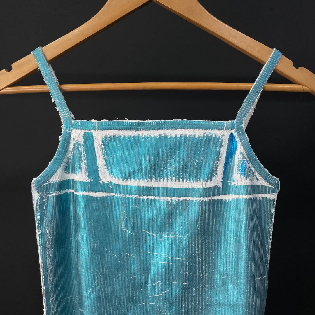 TRAMANDO Musculosa Turquesa Talle 1