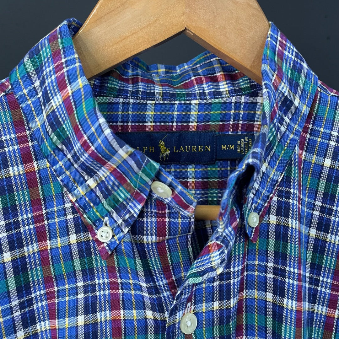 RALPH LAUREN  Camisa Manga Larga  Varios  Escoces  Talle M