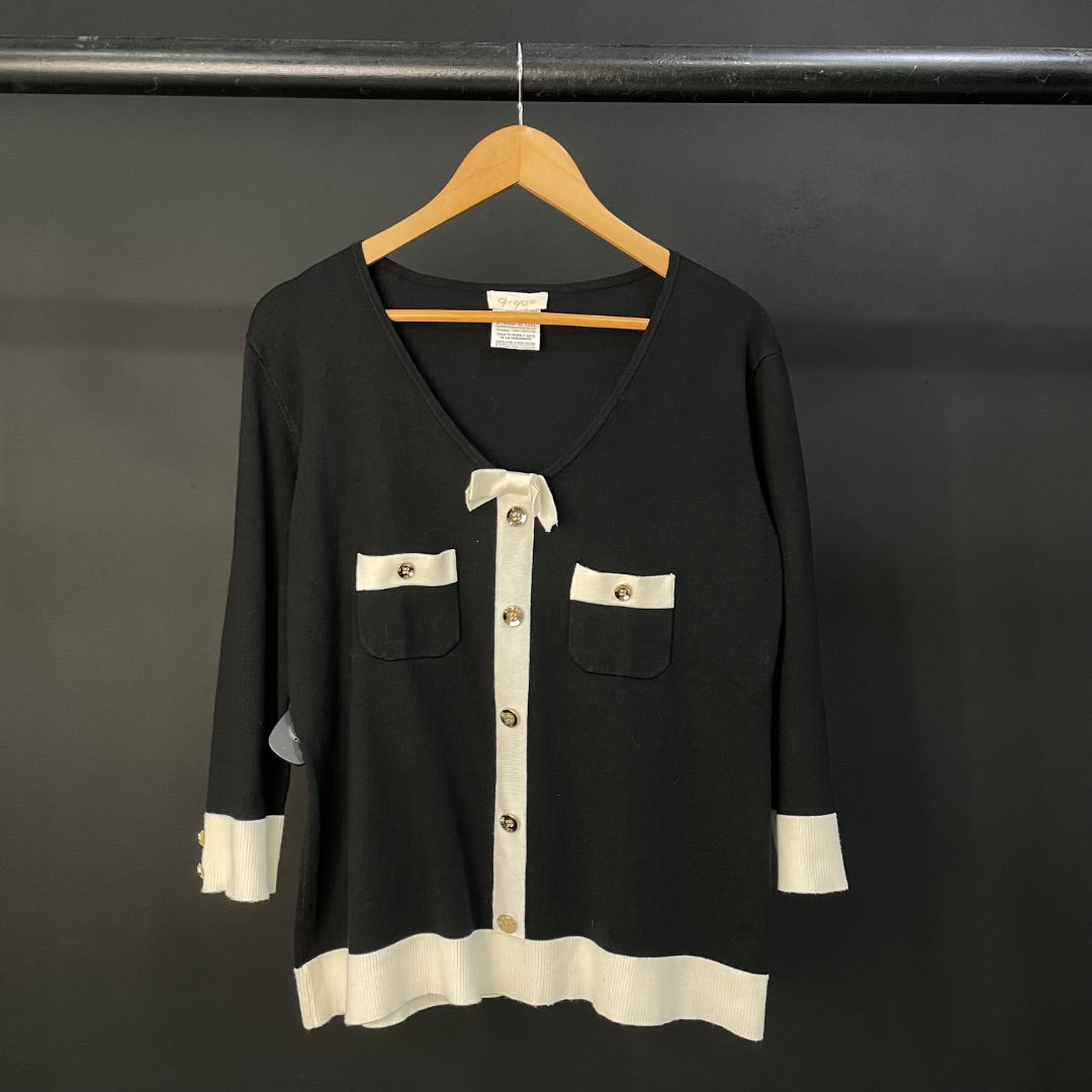 SIN MARCA  Sweater  Varios Blanco Y Negro  Talle L