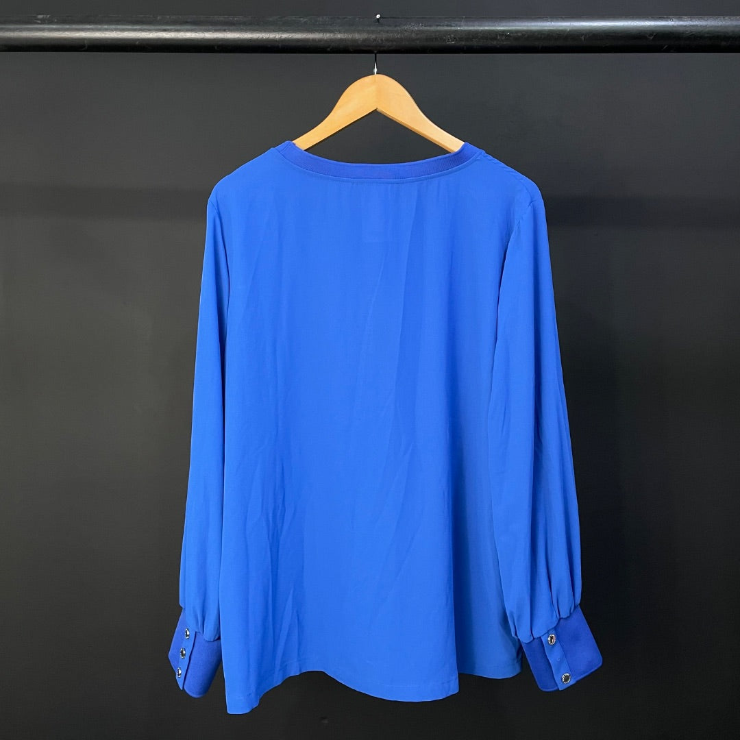 LAGERFELD  Blusa  Azul  Talle XL