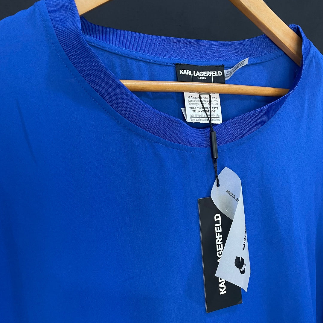 LAGERFELD  Blusa  Azul  Talle XL