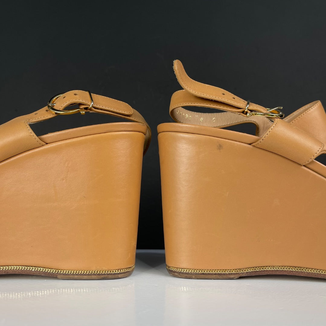 FERRAGAMO Sandalias Marron Talle 8